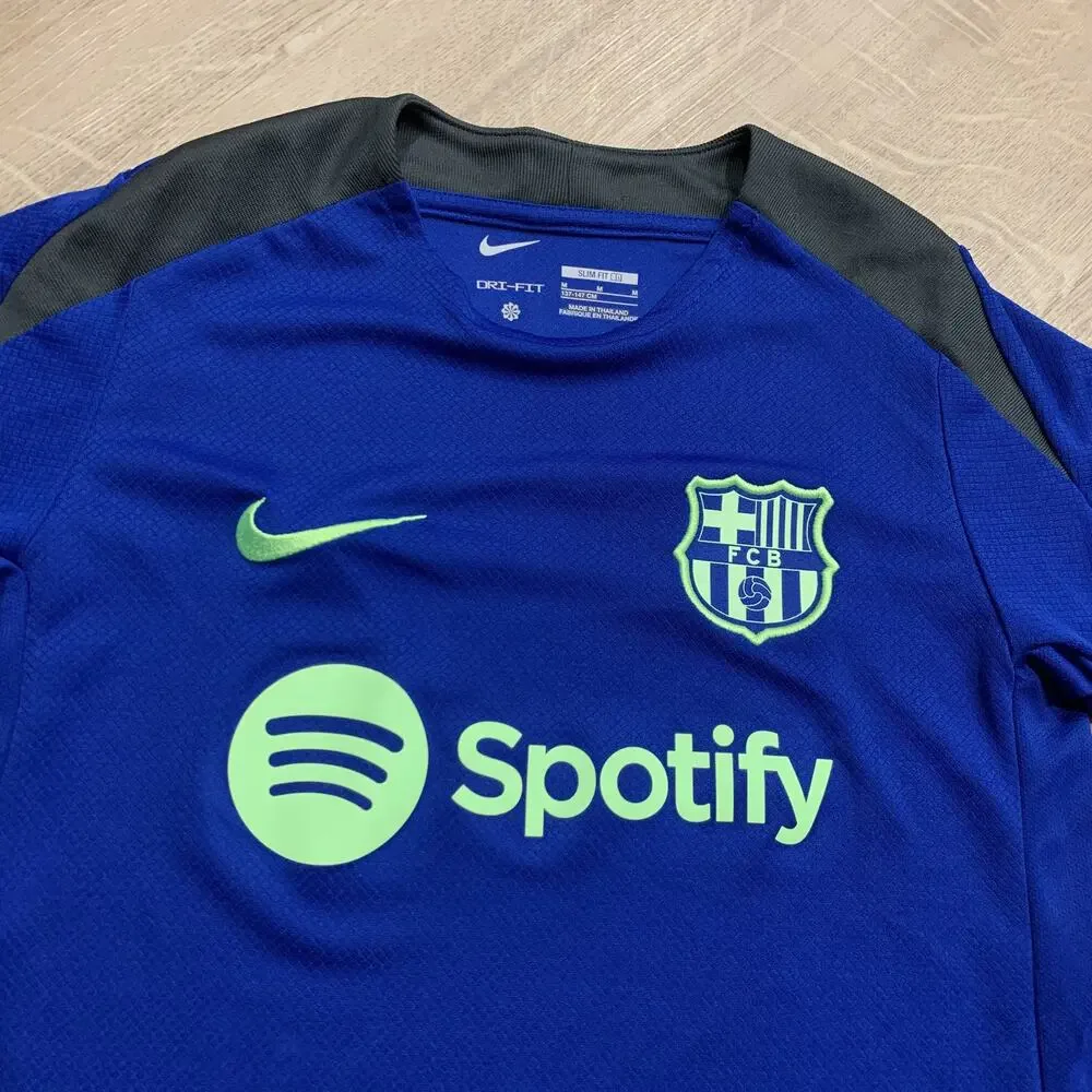 Nike FC Barcelona 2024/25 Third Strike Top Soccer Jersey Youth Boys Medium Royal